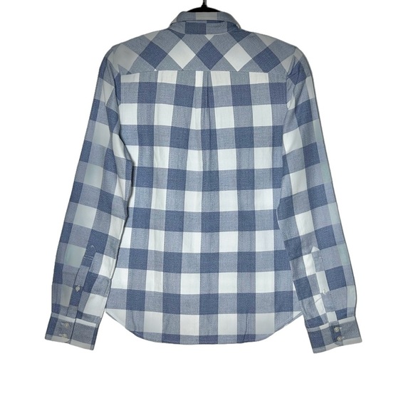 NEW Untuckit Volnay Plaid Button Down Western Shirt, Blue & Gray, Sizes 0 & 4 - Picture 3 of 11